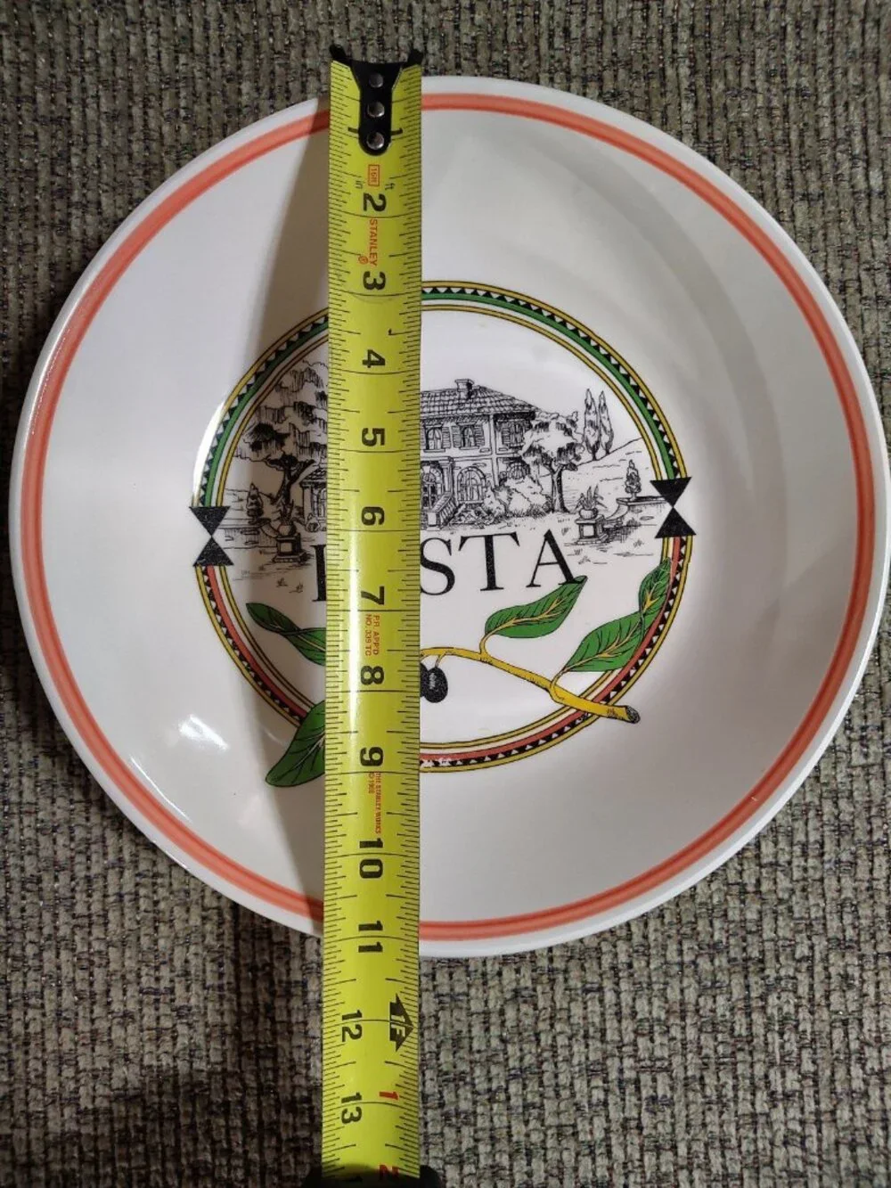 Ironstone tableware/ pasta bowl/ 11.25” / Made in Italy